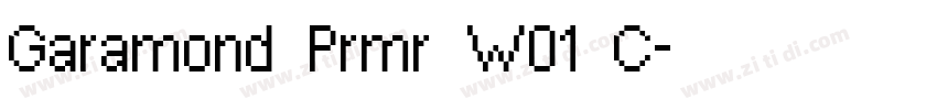 Garamond Prmr W01 C字体转换
